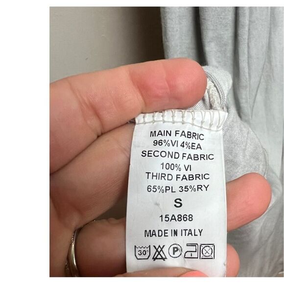 ONZ Made in Italy Grey Dress Sz. S - Picture 4 of 4